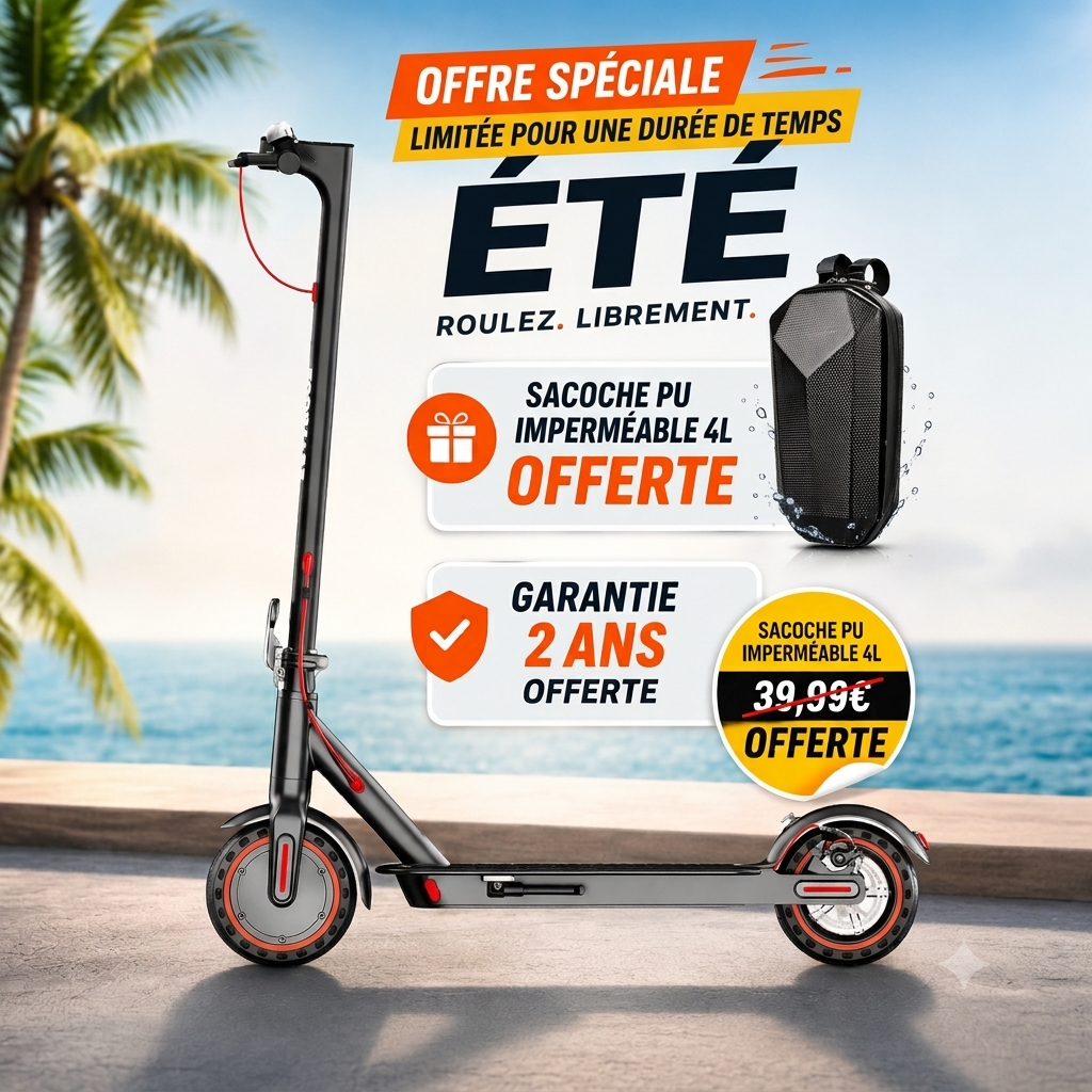 Trottinette électrique adulte pour déplacements urbains (Application Bluetooth) -Rolleo