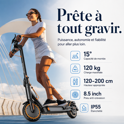 Trottinette électrique adulte pour déplacements urbains (Application Bluetooth) -Rolleo